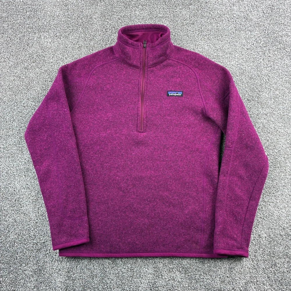 Patagonia‎ Better Sweater Women's Medium Purple 1/4 Zip Pullover Fleece 25617